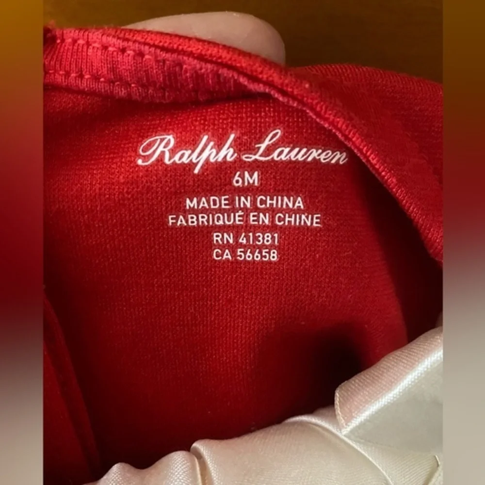 Ralph Lauren Red Fit & Flare Baby Dress 6M